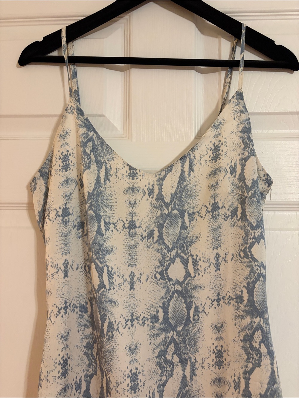 Storia Snakeskin Print Mini Slip Dress - Size L - Spring Wedding Guest Dress - Picture 10 of 11